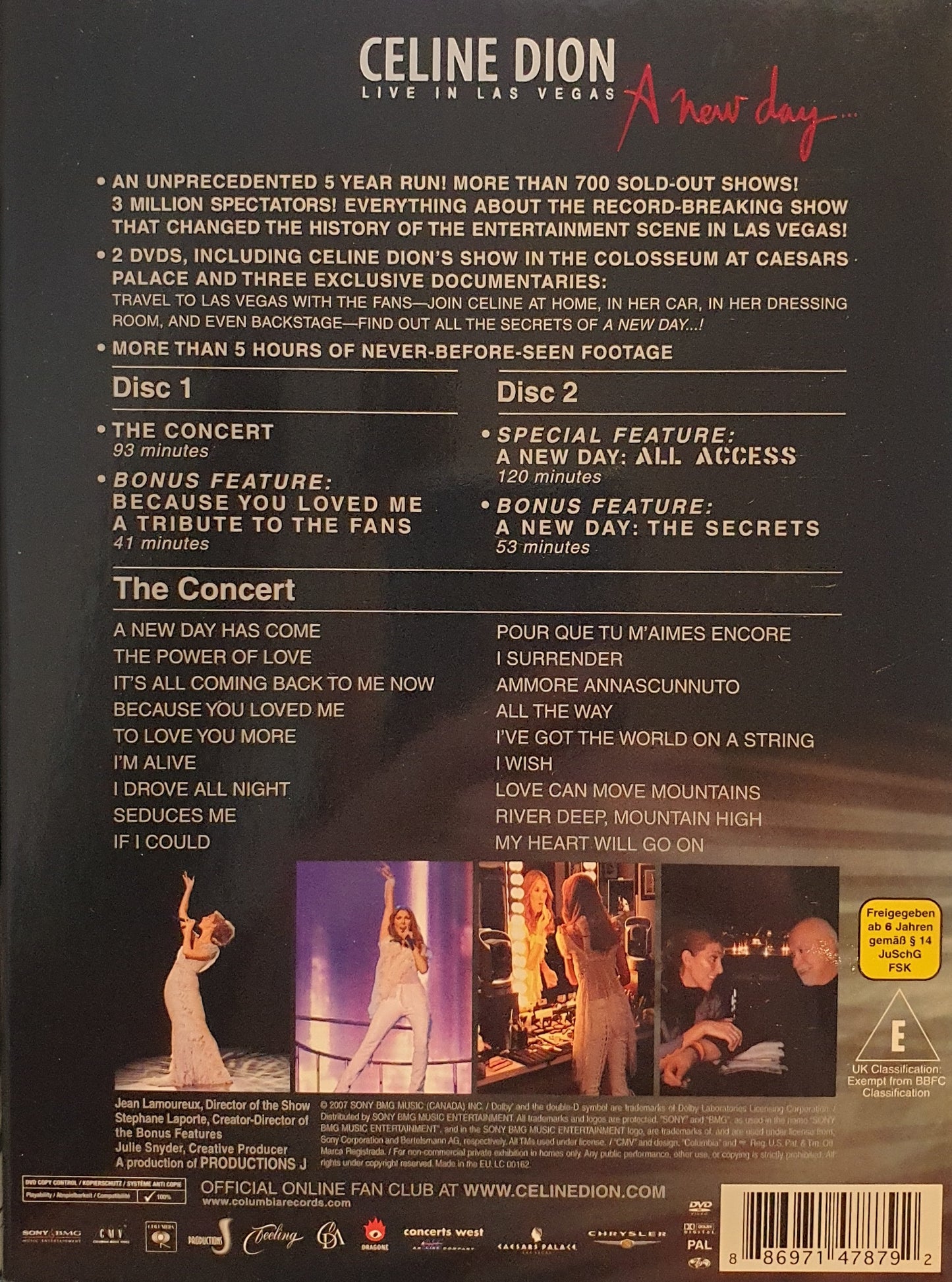 CELINE DION: LIVE IN LAS VEGAS