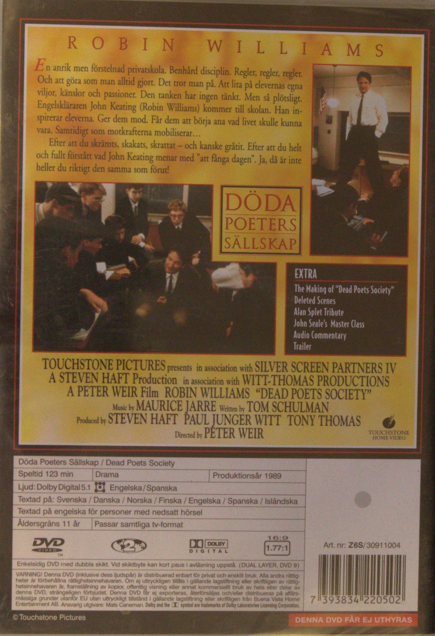 DÖDA POETERS SÄLLSKAP / DEAD POETS SOCIETY - special edition