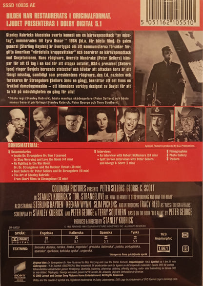 DR. STRANGELOVE - KUBRICK SELLERS C. SCOTT - 40-ÅRSJUBILEUM - SPECIALUTGÅVA