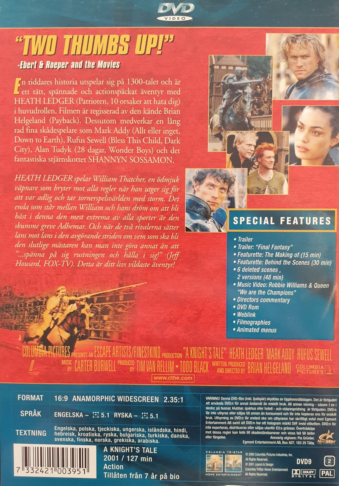 EN RIDDARES HISTORIA / A KNIGHT'S TALE