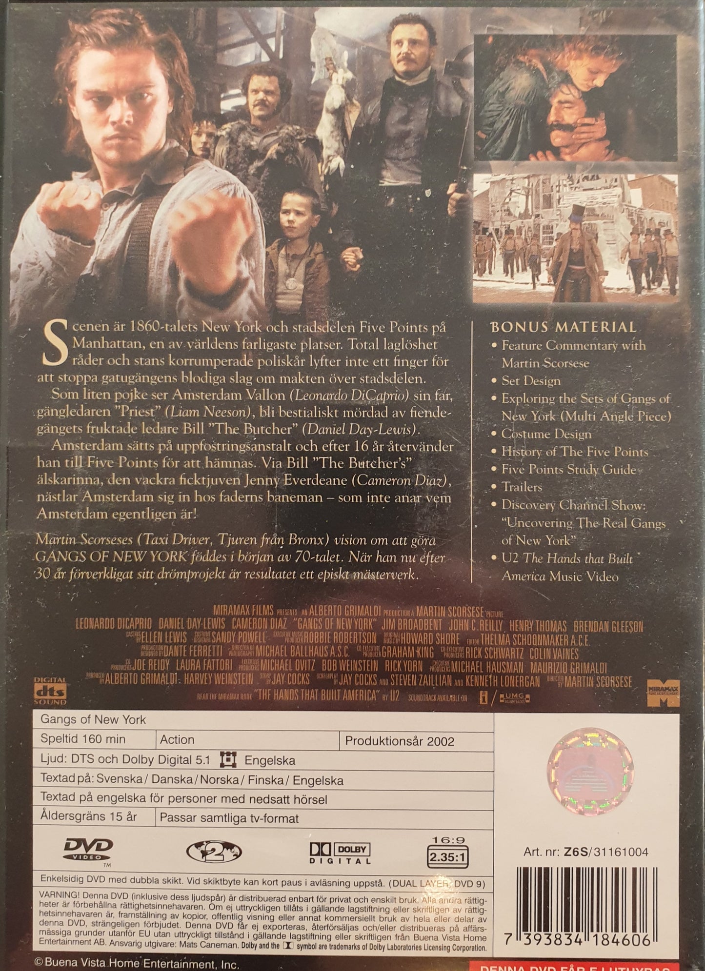 GANGS OF NEW YORK - 2 DISC VERSION