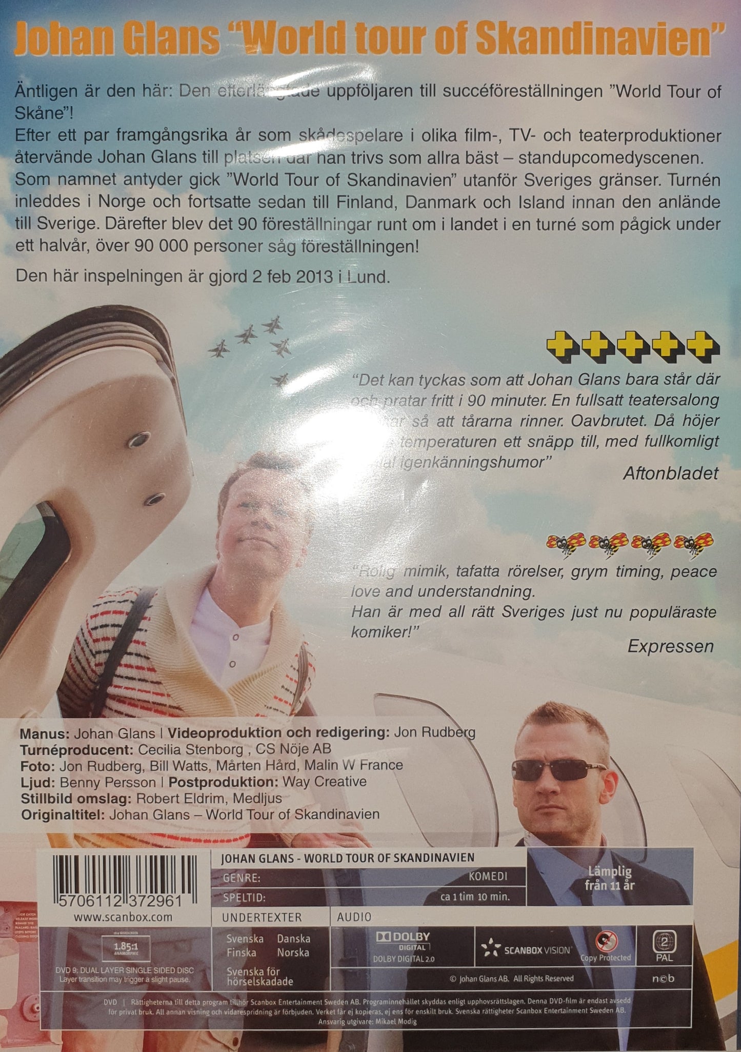 JOHAN GLANS - WORLD TOUR OF SCANDINAVIA