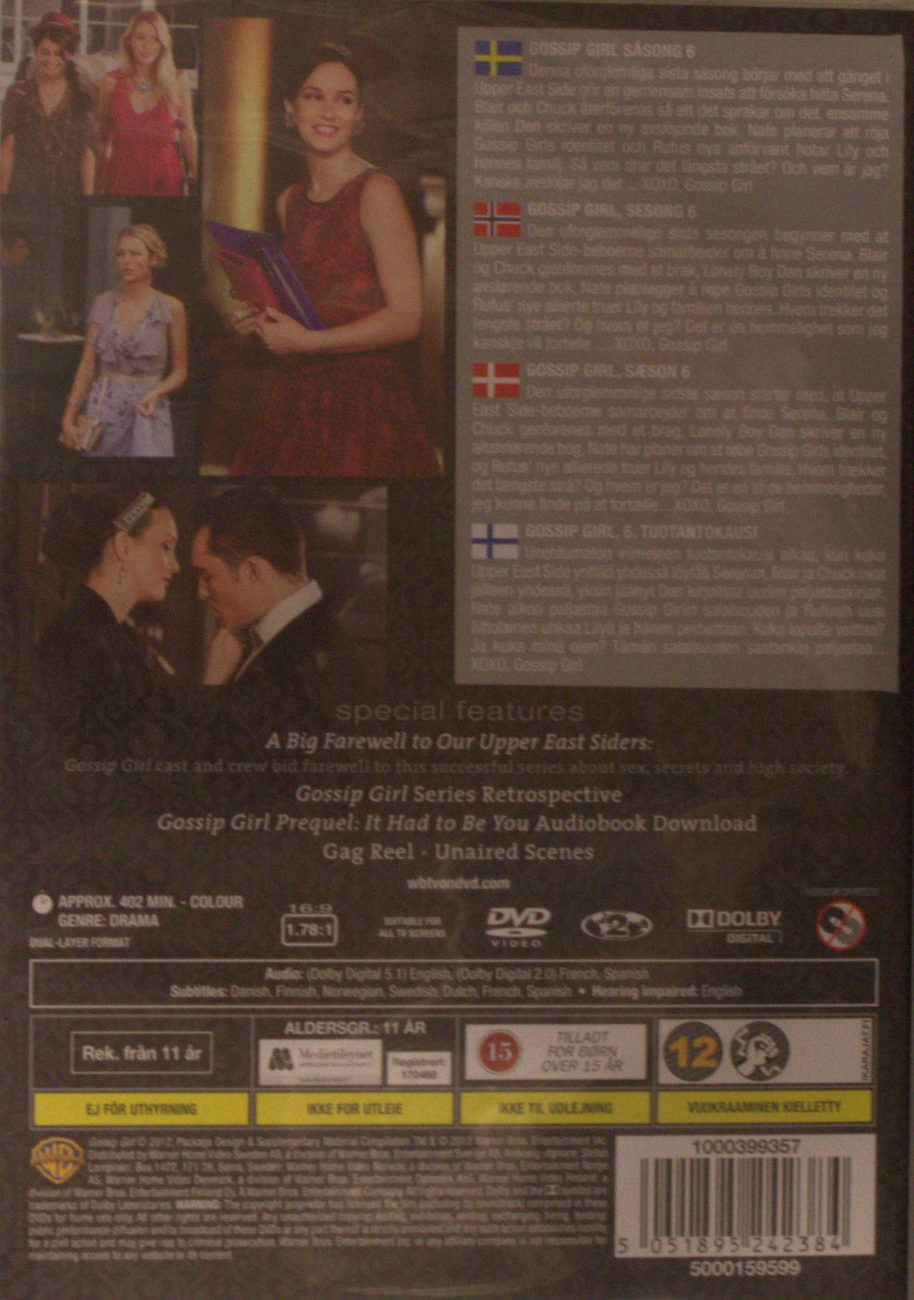 GOSSIP GIRL - THE COMPLETE SIXTH AND FINAL SEASON