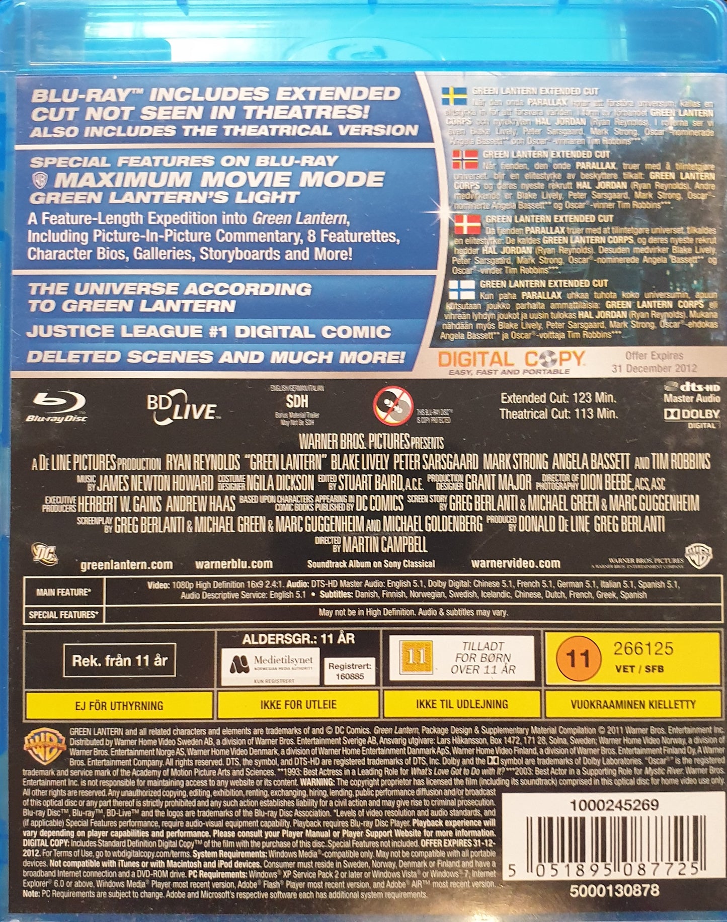 GREEN LANTERN - EXTENDED CUT