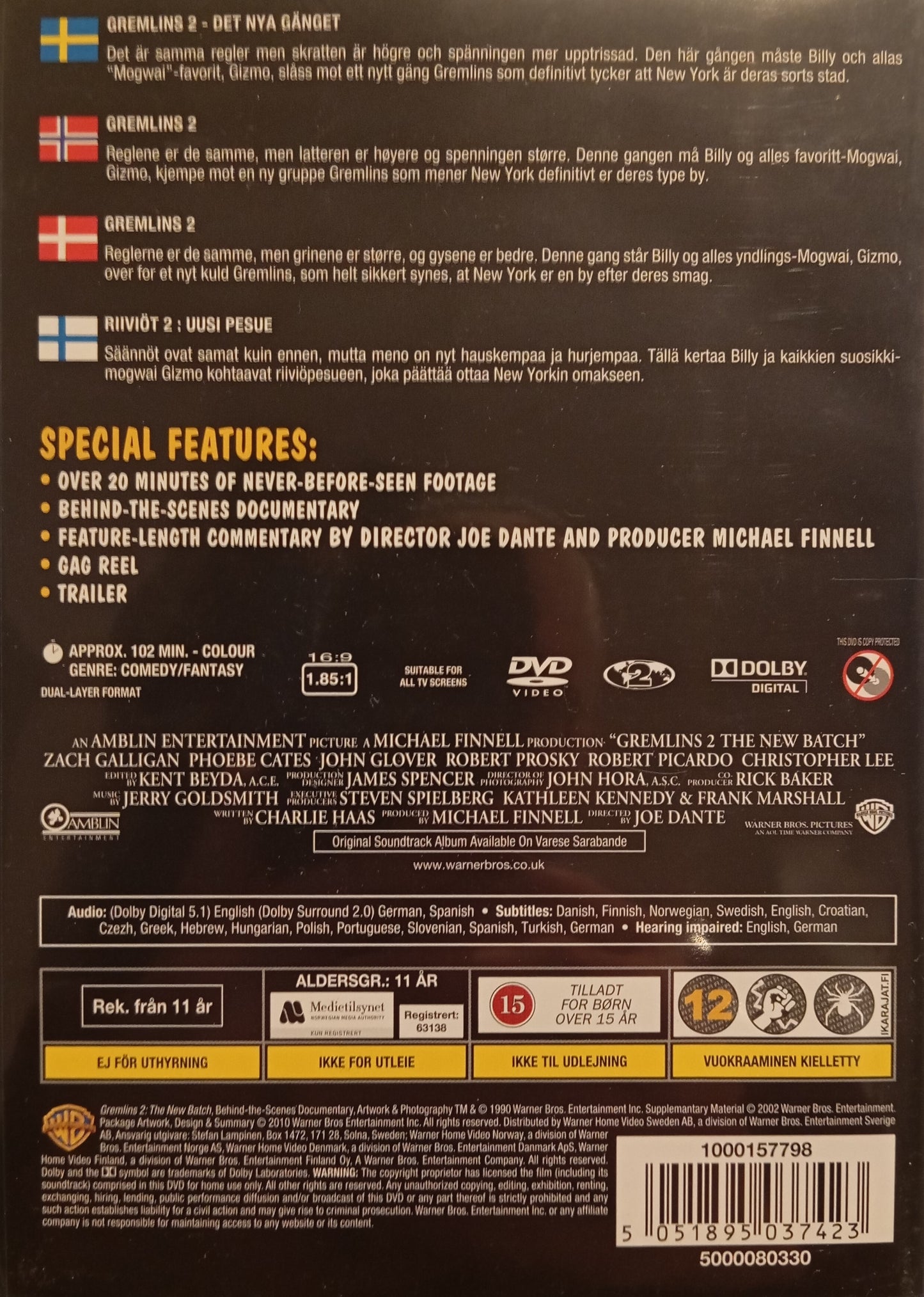 GREMLINS 2 - DET NYA GÄNGET / THE NEW BATCH