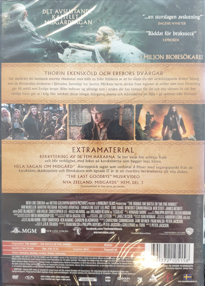 THE HOBBIT: FEMHÄRASLAGET / THE BATTLE OF THE FIVE ARMIES - 2 DISC SPECIAL EDITION