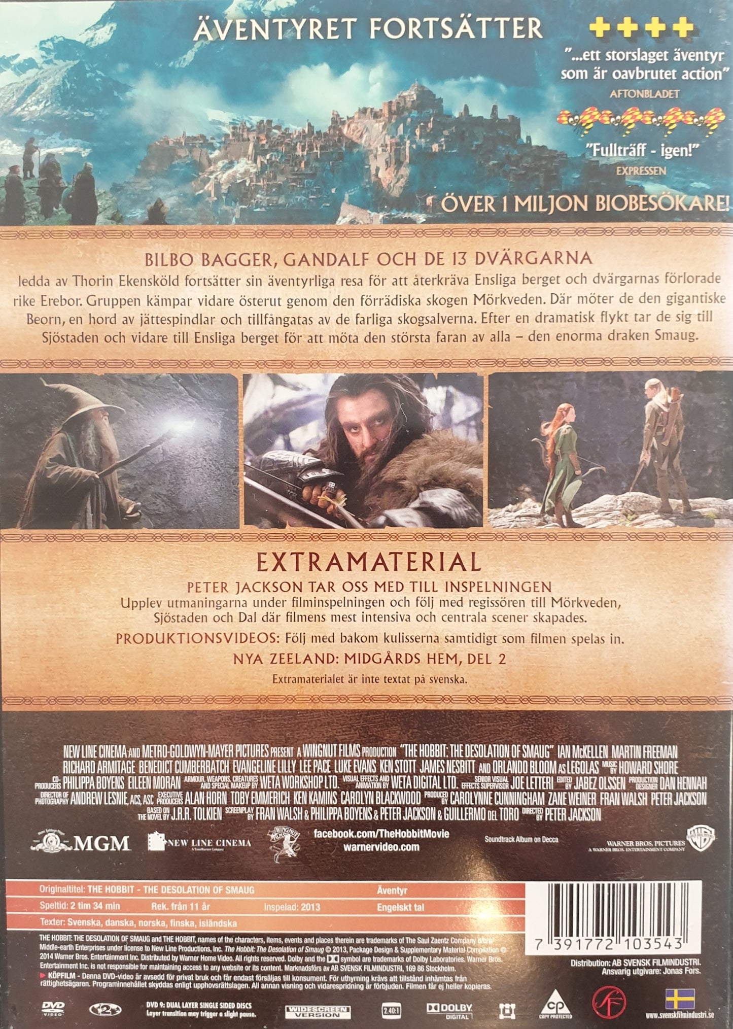 THE HOBBIT: SMAUGS ÖDEMARK / THE DESOLATION OF SMAUG - TWO-DISC SPECIAL EDITION