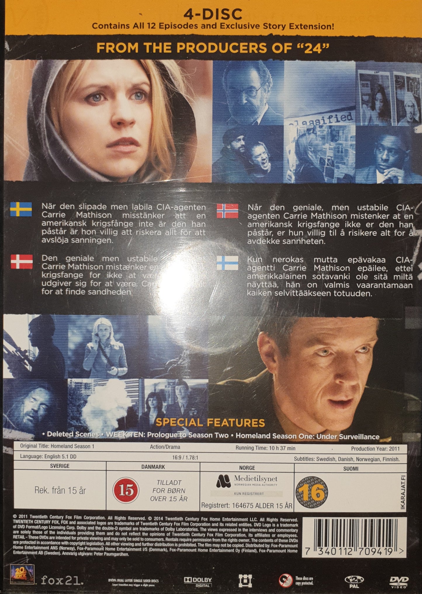 HOMELAND - THE COMPLETE FIRST SEASON
