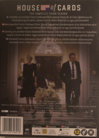 HOUSE OF CARDS - THE COMPLETE THIRD SEASON