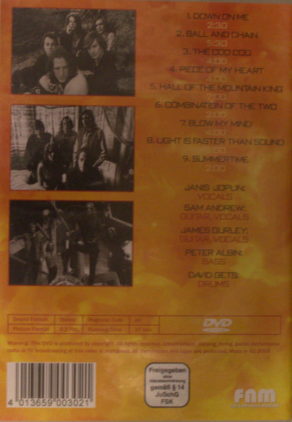 JANIS JOPLIN LIVE WITH BIG BROTHER AND THE HOLDING COMPANY