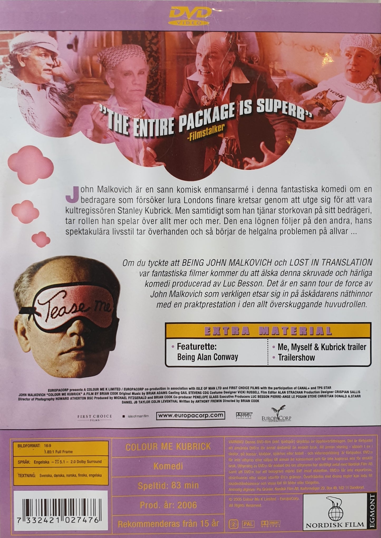 ME, MYSELF & KUBRICK / COLOUR ME KUBRICK: A TRUE...ISH STORY