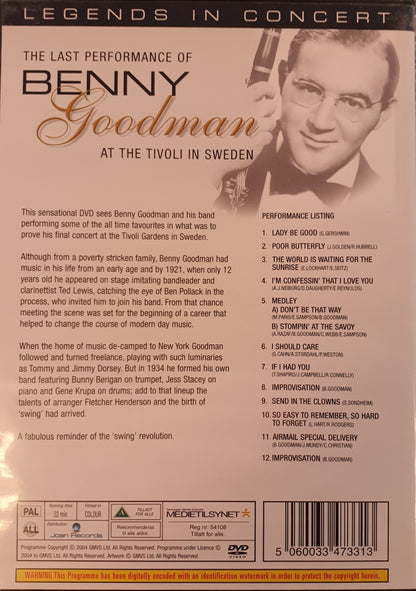 THE LAST PERFORMANCE OF BENNY GOODMAN