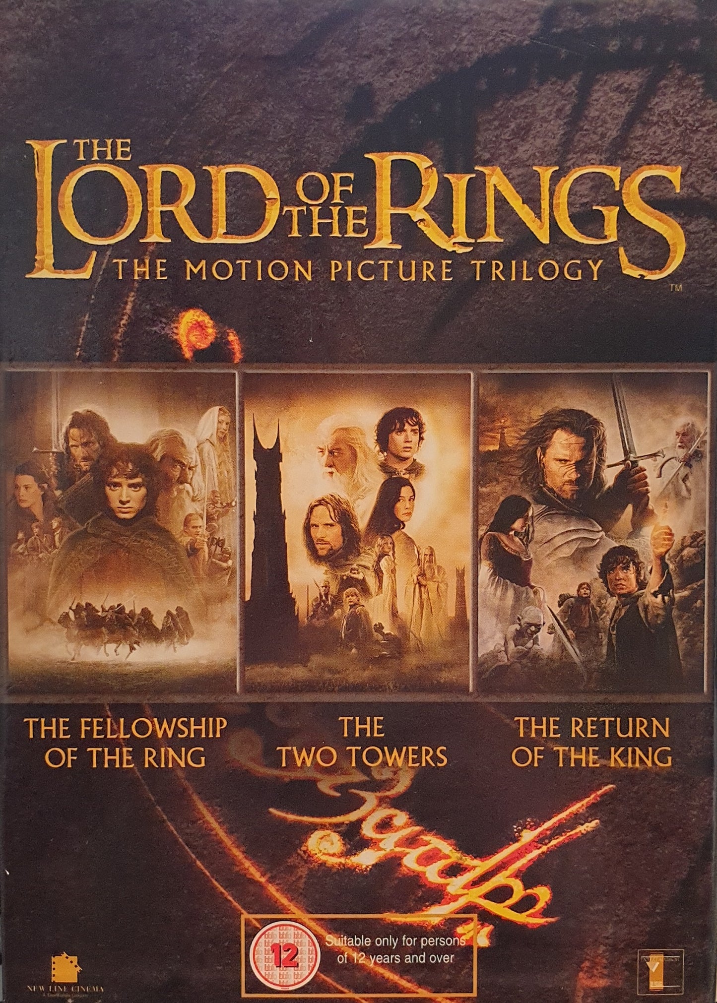 THE LORD OF THE RINGS TRILOGY (EJ SVENSK TEXT)