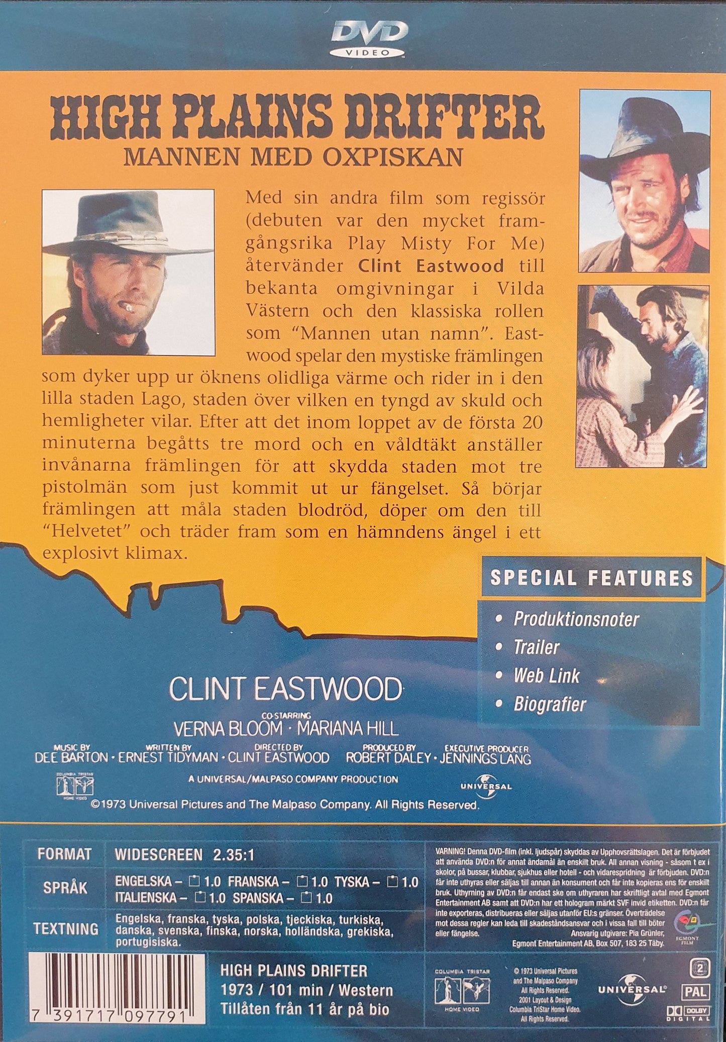 MANNEN MED OXPISKAN / HIGH PLAINS DRIFTER