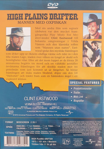 MANNEN MED OXPISKAN / HIGH PLAINS DRIFTER