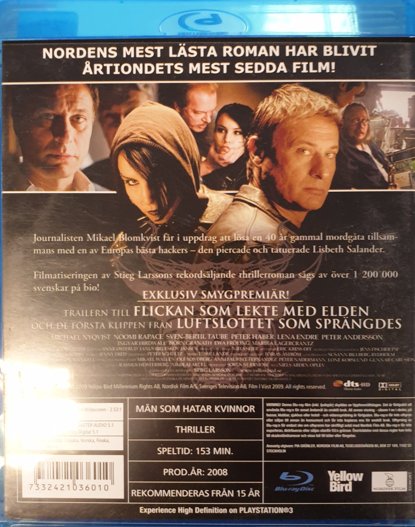 MÄN SOM HATAR KVINNOR / THE GIRL WITH THE DRAGON TATTOO