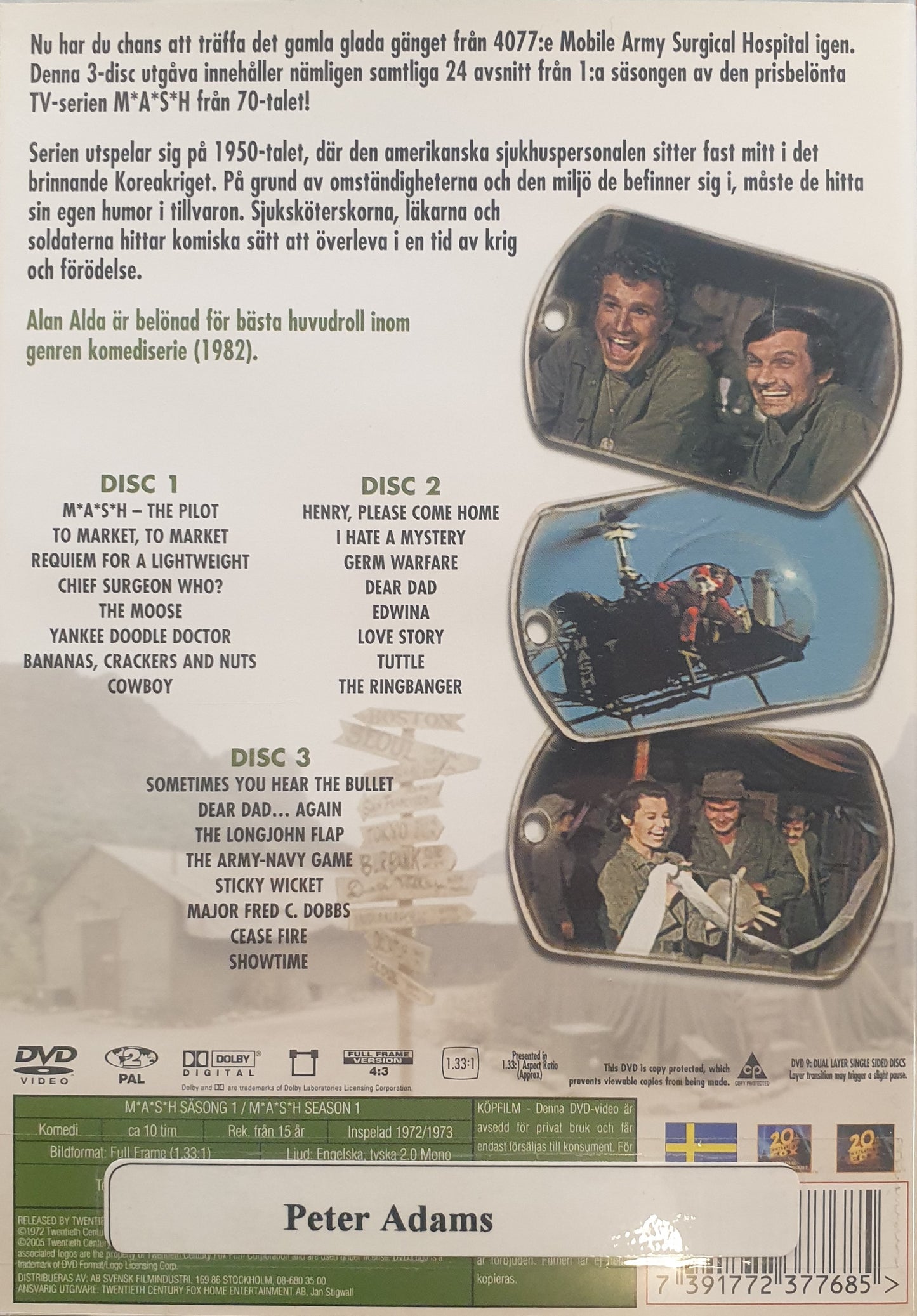 M*A*S*H - SÄSONG 1 (MASH)