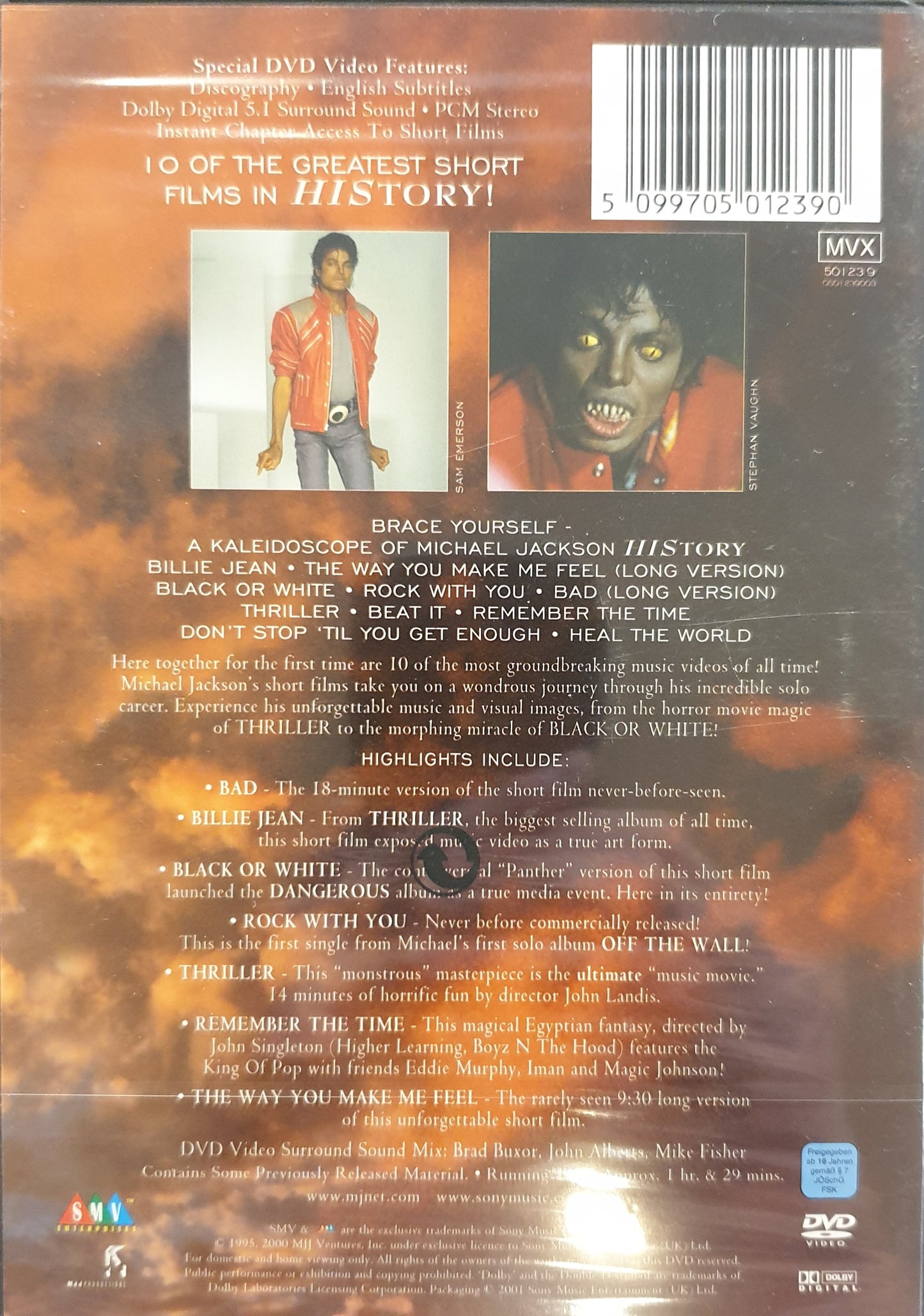 MICHAEL JACKSON - VIDEO GREATEST HITS - HISTORY