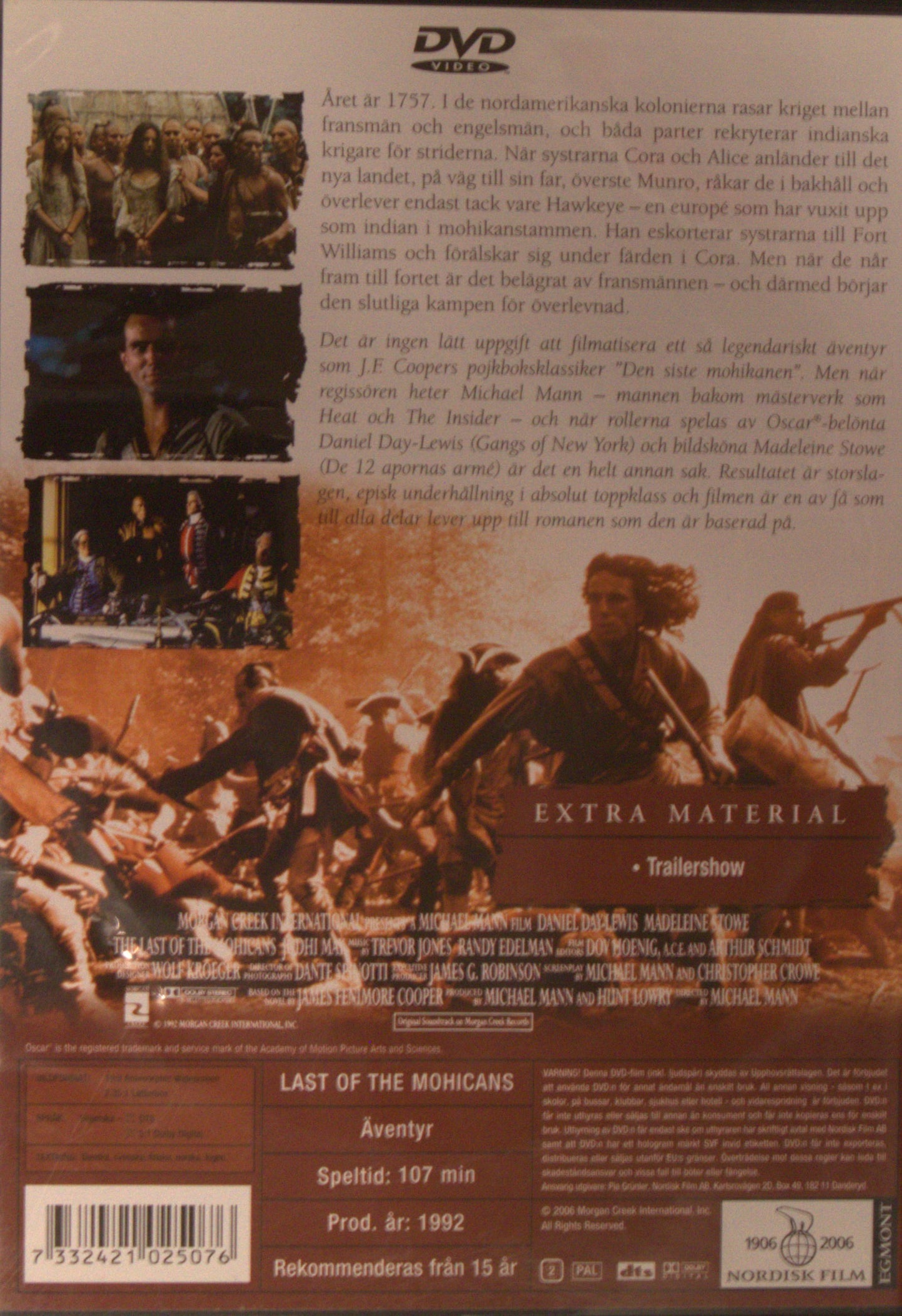 DEN SISTE MOHIKANEN / THE LAST OF THE MOHICANS