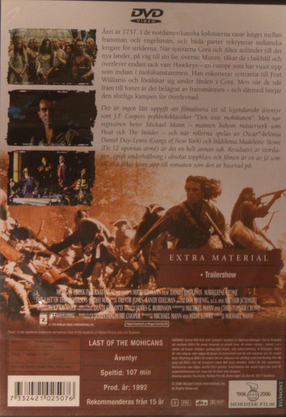 DEN SISTE MOHIKANEN / THE LAST OF THE MOHICANS