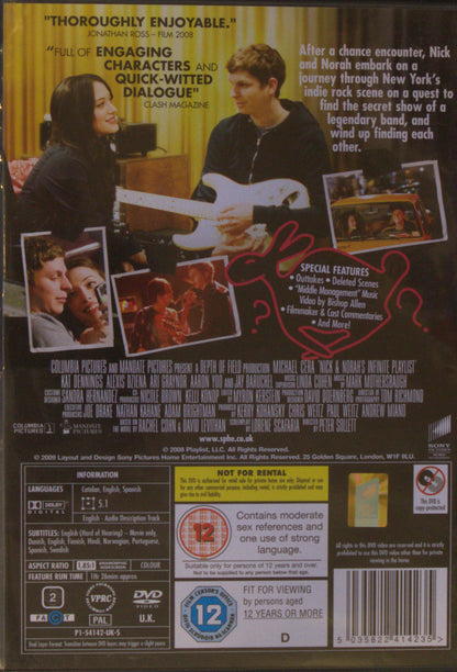 NICK & NORAH – SOUNDTRACK EINER NACHT – DVD