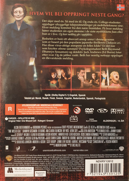 ONE MISSED CALL (NORSK)