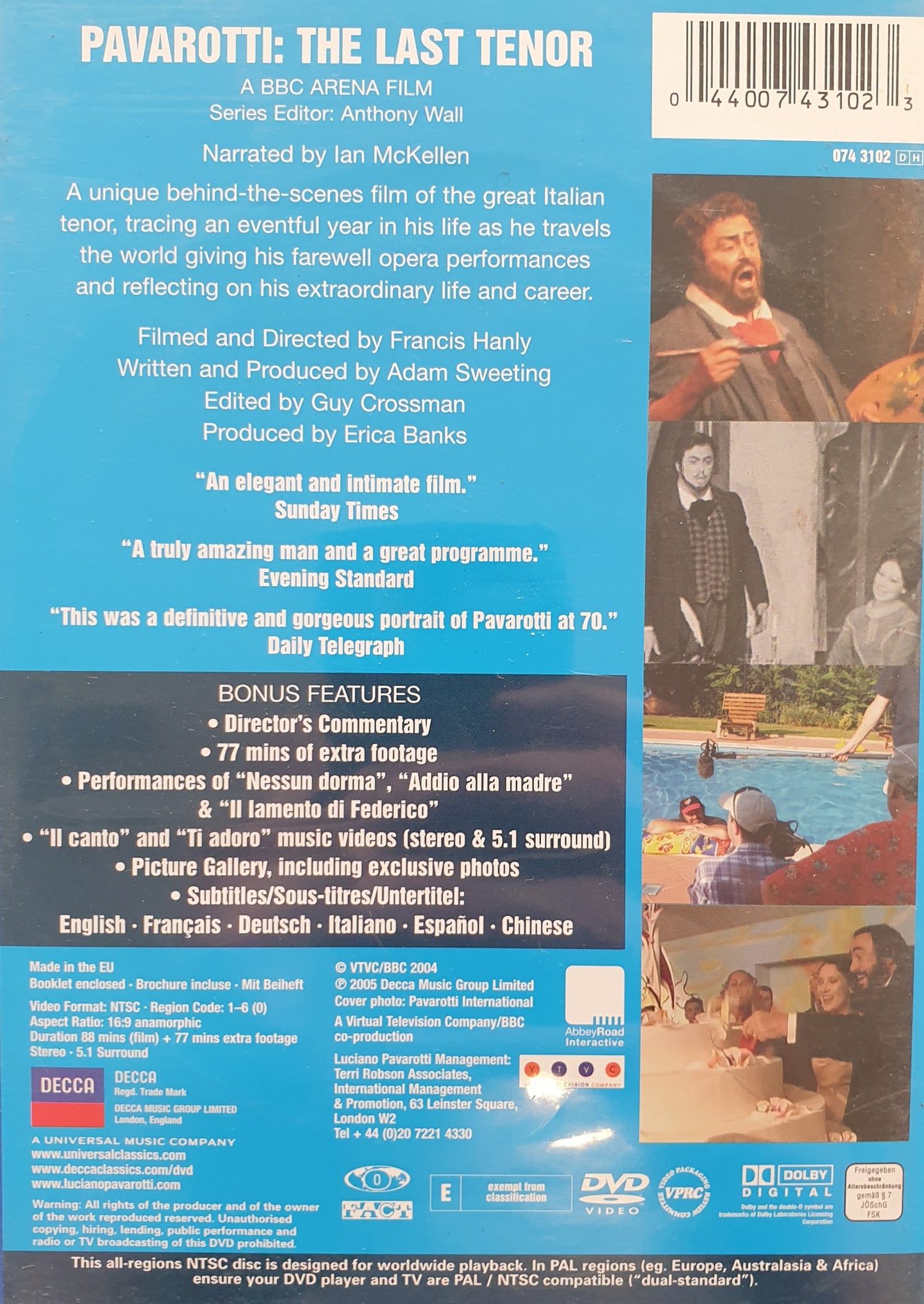 PAVAROTTI - THE LAST TENOR