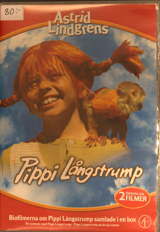 PIPPI LÅNGSTRUMP BÄGGE FILMERNA - DVD