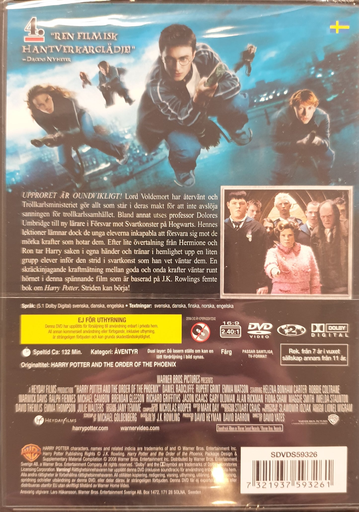 HARRY POTTER OCH FENIXORDERN / HARRY POTTER AND THE ORDER OF THE PHOENIX