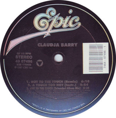 CLAUDJA BARRY - HOT TO THE TOUCH ( MAXI SINGLE ) - VINYL