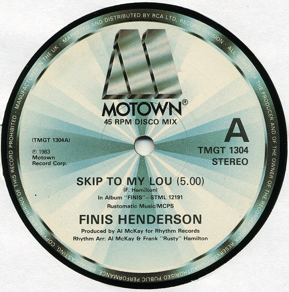 FINIS HENDERSON - SKIP TO MY LOU ( MAXI SINGLE ) - VINYL