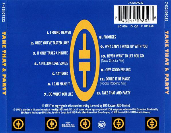 TAKE THAT - TAKE THAT & PARTY - CD