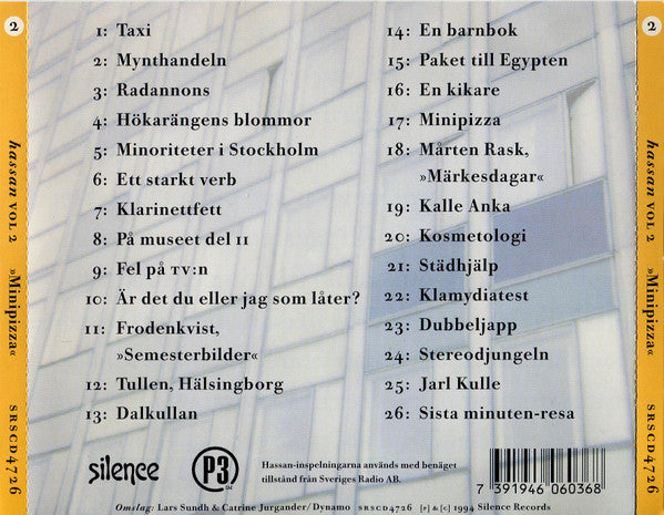 HASSAN - VOL 2 "MINIPIZZA" - CD