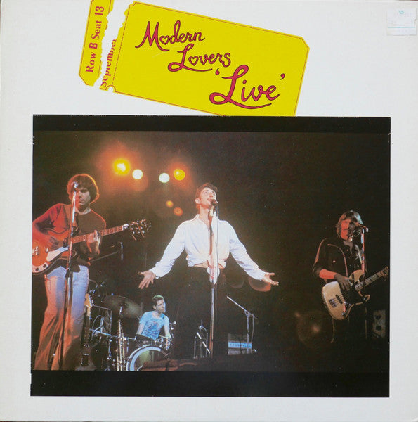 MODERN LOVERS - LIVE - VINYL