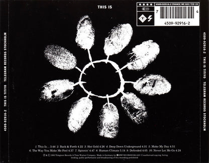 TITIYO - THIS IS TITIYO - CD