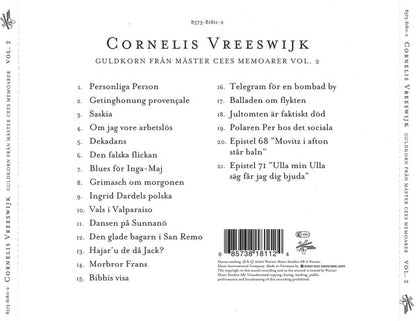 CORNELIS VREESWIJK - GULDKORN FRÅN MÄSTER CEES MEMOARER VOL. 2 - CD