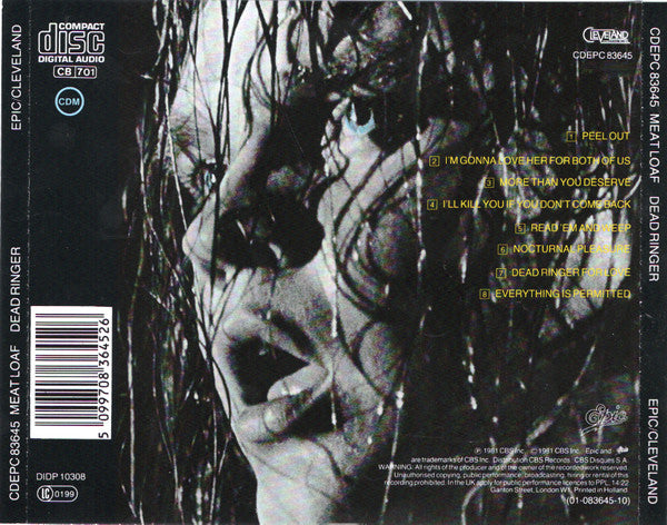 MEAT LOAF - DEAD RINGER - CD