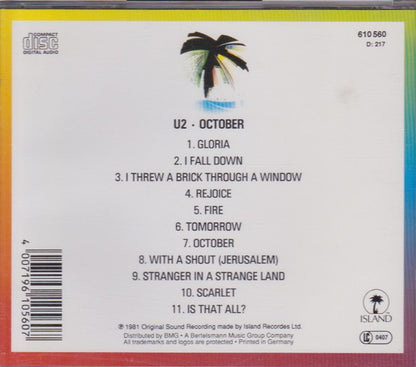 U2 - OCTOBER - CD