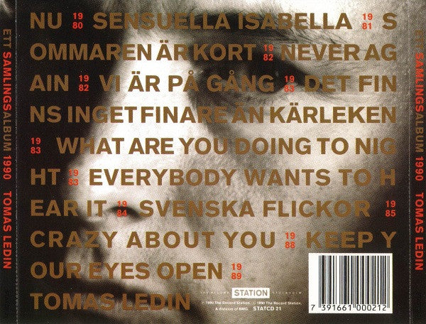 TOMAS LEDIN - ETT SAMLINGSALBUM 1990 - CD
