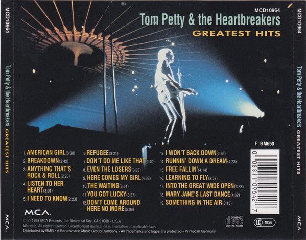 TOM PETTY & THE HEARTBREAKERS - GREATEST HITS - CD