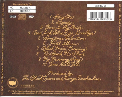 THE BLACK CROWES - THE SOUTHERN HARMONY AND MUSICAL COMPANION - CD