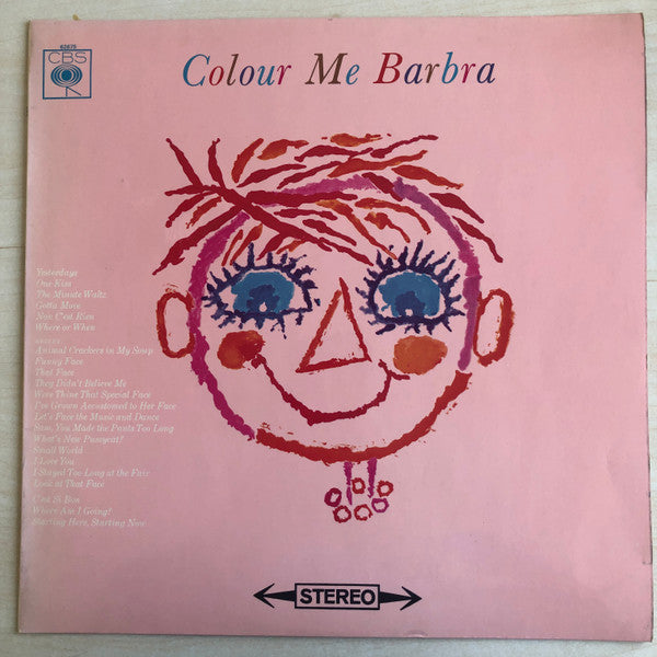 BARBRA STREISAND - COLOUR ME BARBRA - VINYL