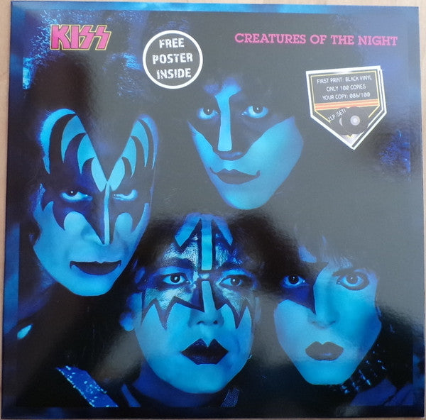 KIZZ - CREATURES OF THE NIGHT ( NUMBER 025/100 BLUE VINYL ) - VINYL