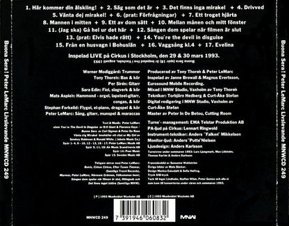 PETER LEMARC - BUONA SERA! PETER LEMARC LIVSLEVANDE - CD