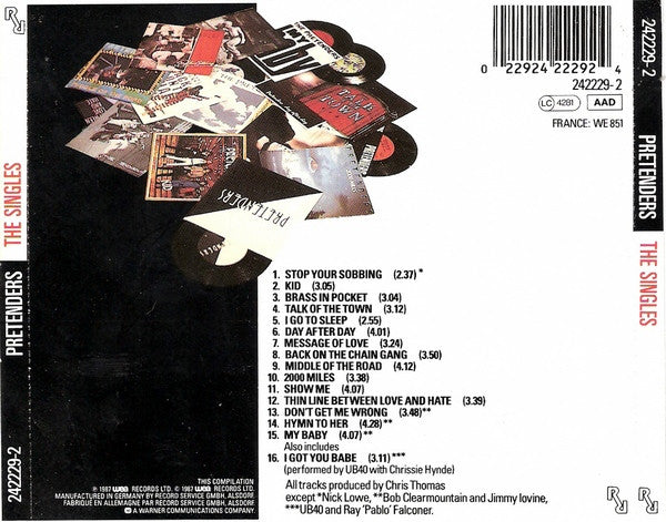 PRETENDERS - THE SINGLES - CD