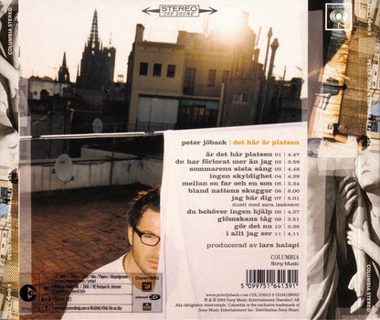 PETER JÖBACK - DET HÄR ÄR PLATSEN - CD