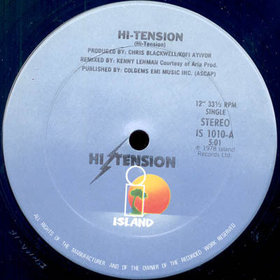 HI-TENSION - HI-TENSION ( MAXI SINGLE ) - VINYL
