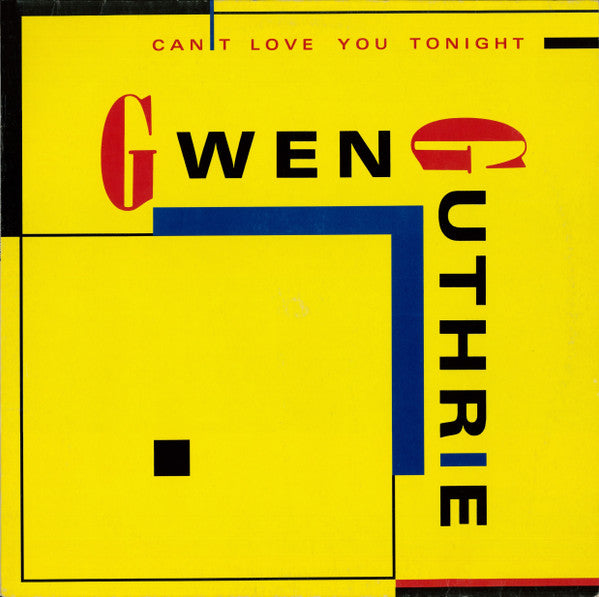Gwen Guthrie - Cant love you tonight ( MAXI SINGLE ) - Vinyl
