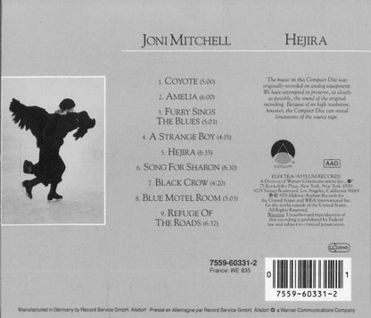JONI MITCHELL - HEJIRA - CD