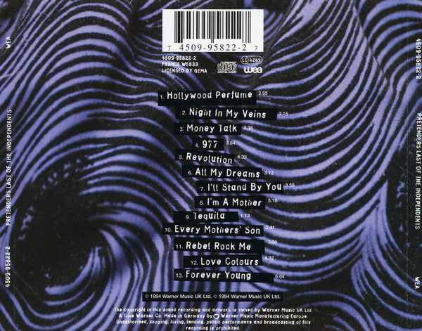 THE PRETENDERS - LAST OF THE INDEPENDENTS - CD